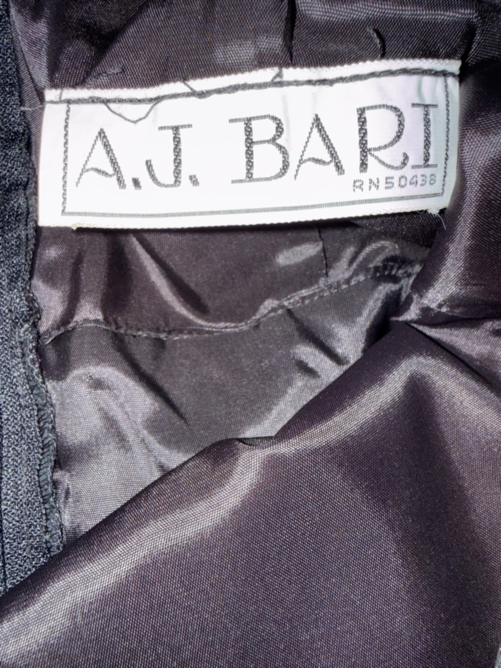 Vintage A.J. Bari Floral Chiffon Midi Dress Black Lavender Green Size 6 1980s - Picture 15 of 16